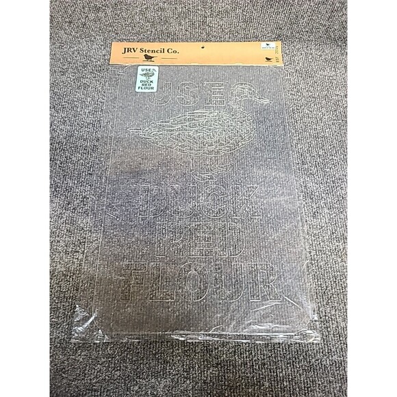 NEW JRV 15mil Reusable "Duck Red Flour" Stencil 17x11 - Picture 2 of 3